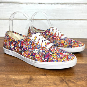 Vans Colorful Ditsy Floral Lace Up Low Top Sneaker Size 8.5